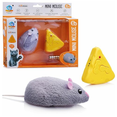 Мышь радиоуправляемая, 27MHz, в коробке. Размеры игрушки: 7х5х3 см. (8882)