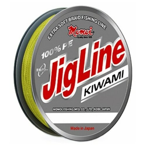 Плетеный шнур Jigline Kiwami 125 м, 0.30 мм желтый