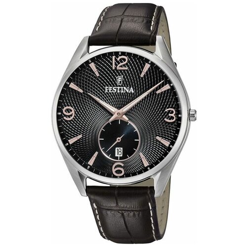 Наручные часы FESTINA Retro, серебряный, черный