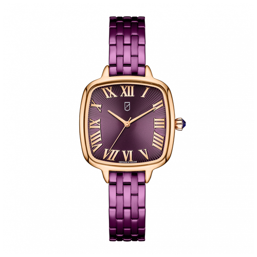 Наручные часы УЧЗ, золотой, фиолетовый