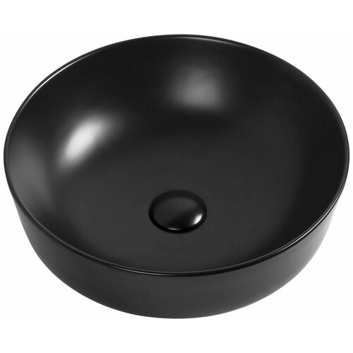 Раковина на столешницу Keramastar Supra Night 420х420х135, черная KR063012