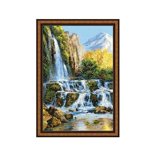 фото Набор для вышивания "riolis" "сотвори сама" 1194 "пейзаж с водопадом" 40 х 60 см риолис