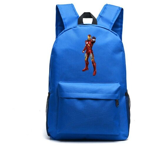 Рюкзак Железный человек (Iron man) синий №1 рюкзак iron man железный человек розовый 1