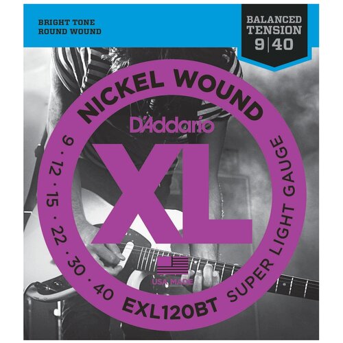 фото Струны для электрогитары daddario exl120bt d'addario