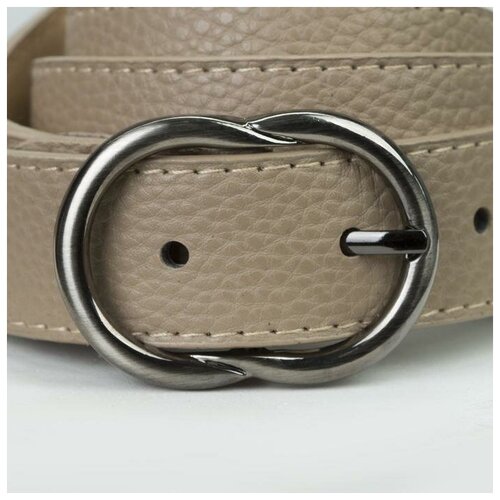 фото Ремень женский, ширина - 2,8 см, пряжка металл, цвет светло-коричневый mikimarket