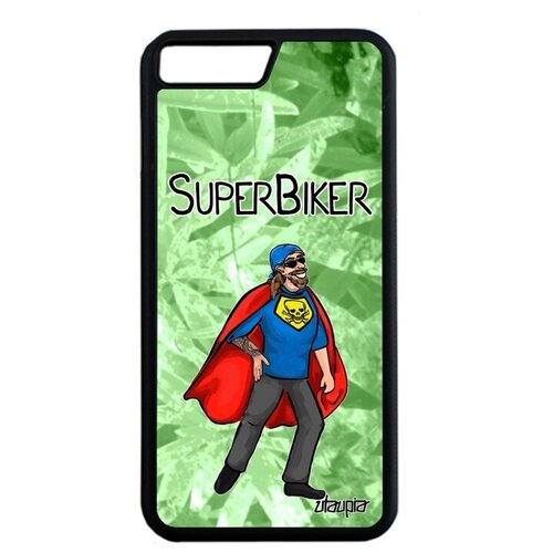 фото Стильный чехол на телефон // iphone 7 plus // "супербайкер" супергерой комикс, utaupia, светло- зеленый