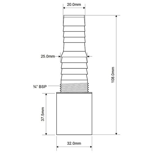 Вставка для подключения бытовой техники McAlpine 32 мм вставка для подключения бытовой техники mcalpine 40 мм