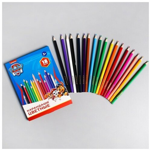 карандаши цветные 18 цветов Карандаши цветные, 18 цветов,