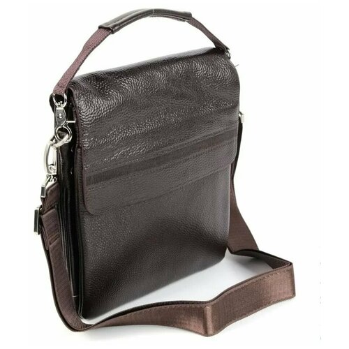 фото Мужская кожаная сумка 5805-3 браун fuzi house