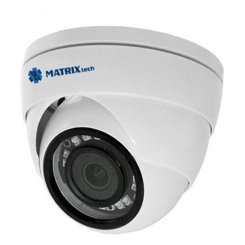 Купольная антивандальная AHD камера MATRIX MT-DG1080AHD20XF (2,8мм)