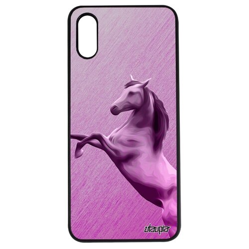 фото Модный чехол на смартфон // xiaomi redmi 9a // "лошадь" пони кобыла, utaupia, голубой