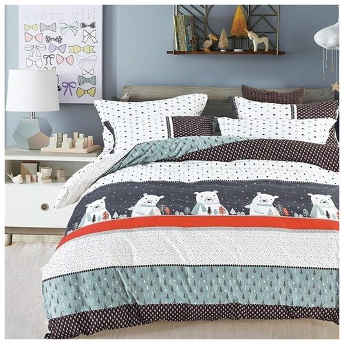 Комплект постельного белья 1,5 спальный Сатин