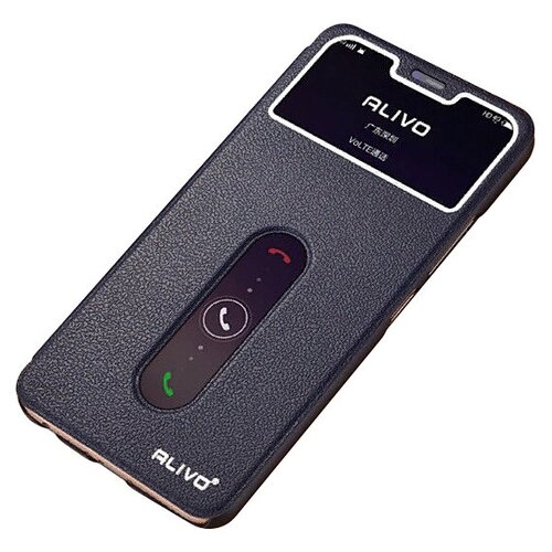 фото Чехол-книжка mypads для meizu u20 5.5 с окошком для входящих вызовов и свайпом синий