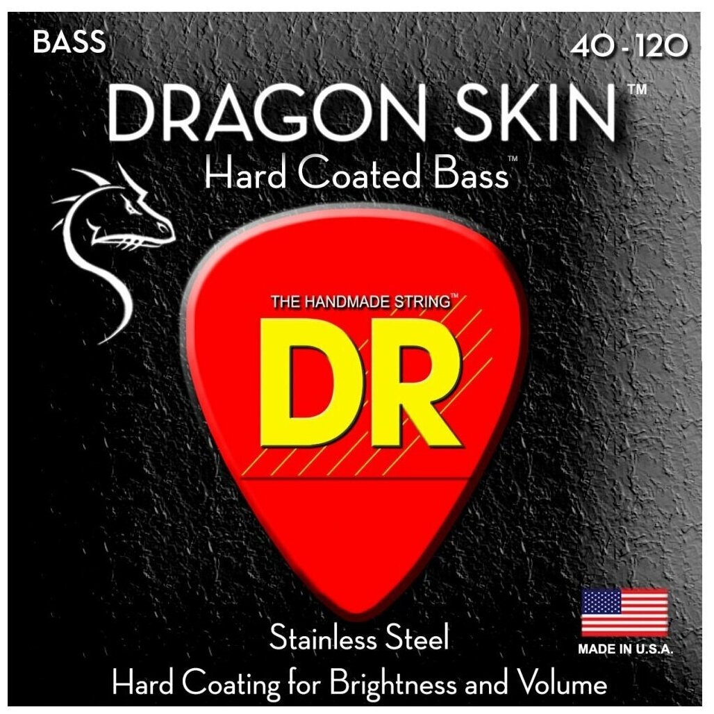 DR Strings DSB5-40 DRAGON SKIN Струны для 5-струнной бас-гитары