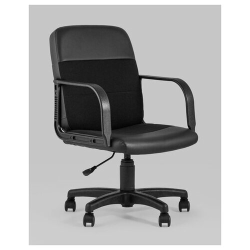 фото Кресло компьютерное офисное чарли м ткань черный stool group