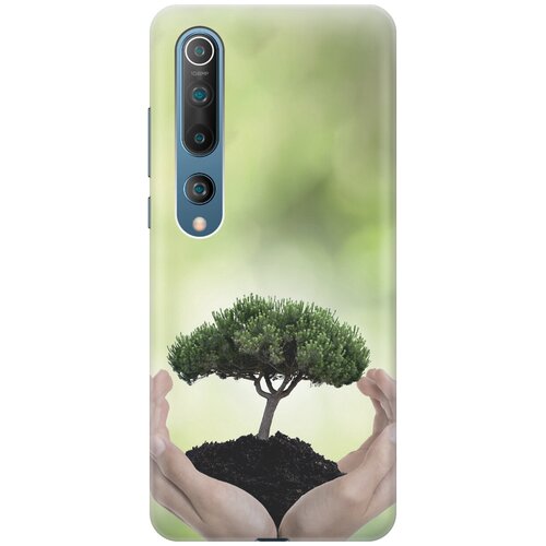 фото Силиконовый чехол на xiaomi mi 10 / сяоми ми 10 с принтом "оберегайте природу gosso