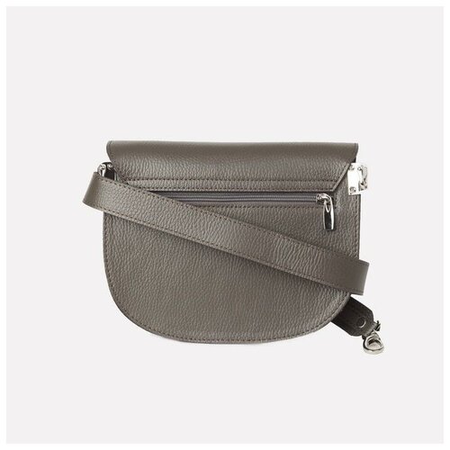 Сумка женская Suffle отдел на клапане, наружный карман, пепельная