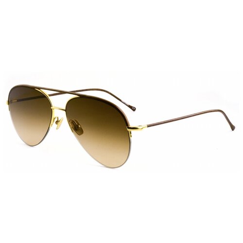 Солнцезащитные очки Belstaff, авиаторы, коричневый/коричневый