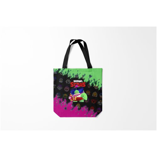 фото Сумка-шоппер / 40х40 см / геймерам / brawl stars buzz 4 burnettie