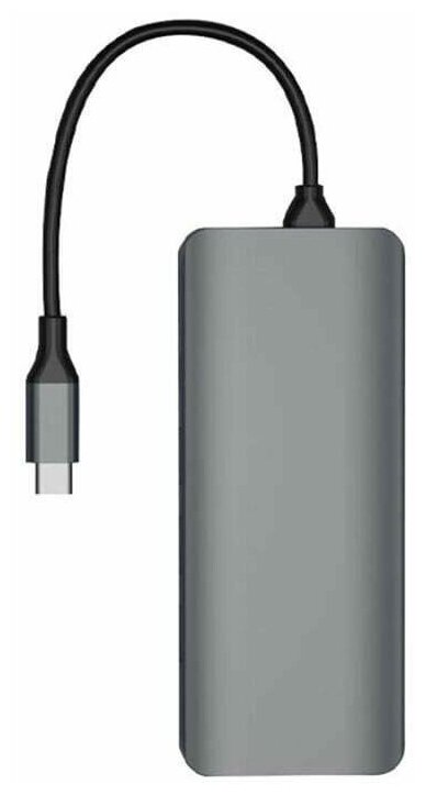 Переходник Хаб WiWU Alpha 12 in 1 USB3.0x3+USB2.0x3+HDMI+RJ45+SD+TF+3.5mm Audio+PD