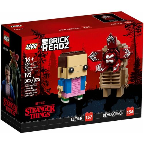 Конструктор LEGO BrickHeadz 40549 Сувенирный набор Демогоргон и Одиннадцать конструктор lego brickheadz 40632 арвен и арагорн