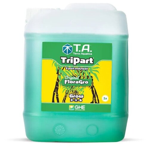 Удобрение GHE Flora Grow 5л (Terra Aquatica TriPart Grow)