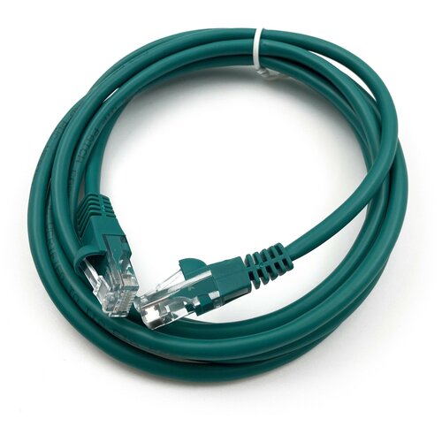 Патч-корд Buro UTP 4 пары cat5E CCA molded 2м зеленый RJ-45 (m)-RJ-45 (m)