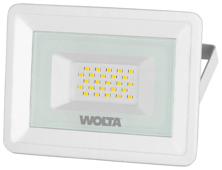 Светодиодный прожектор WOLTA WFL-20W/06W 20Вт 5700К IP65 1800лм белый, цена за 1 шт.