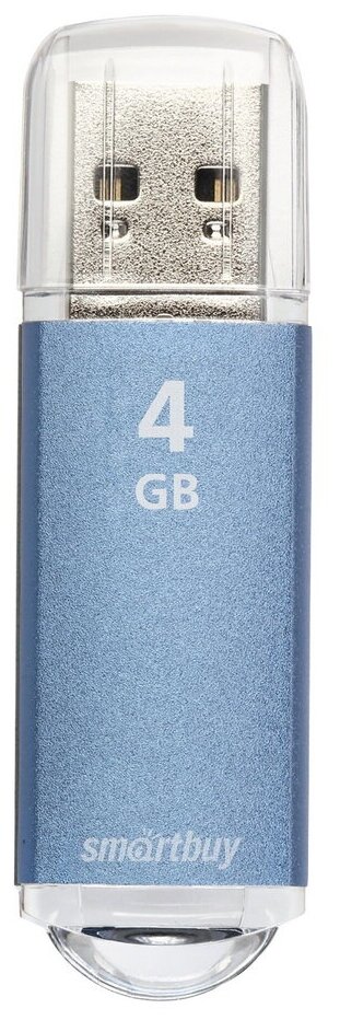 Флеш-накопитель USB 2.0 Smartbuy 4GB V-Cut Blue (SB4GBVC-B)