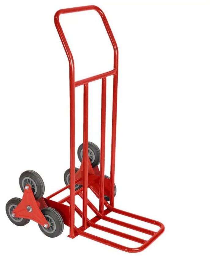 фото Тележка грузовая лестничная двухколесная, нагрузка до 150 кг
