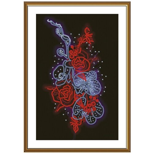 фото Набор для вышивания nova sloboda дк6706 неоновый букет