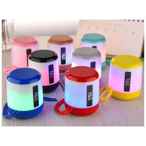 Колонка Bluetooth MP3 LED TG156 синий 113000₽