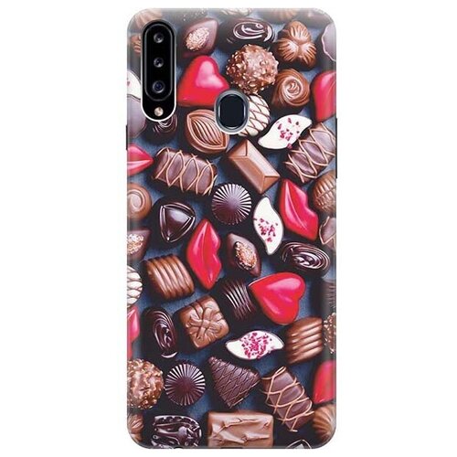 фото Чехол - накладка artcolor для samsung galaxy a20s с принтом "набор шоколада" re:pa