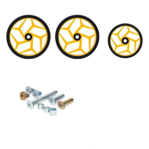 Запчасти для самоката, аксессуары для самоката детского трехколесного Buggy Boom Alfa Mini R, Цветные колеса (желтый)