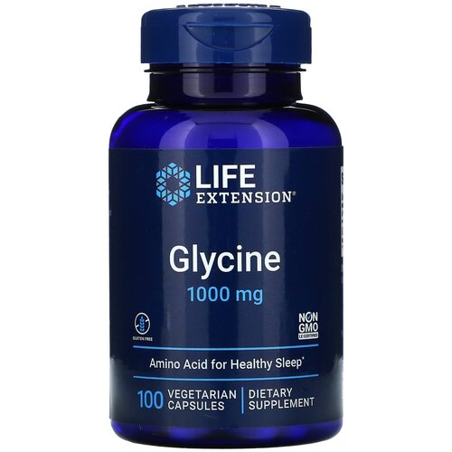 Капсулы Life Extension Glycine, 100 г, 1000 мг, 100 шт.