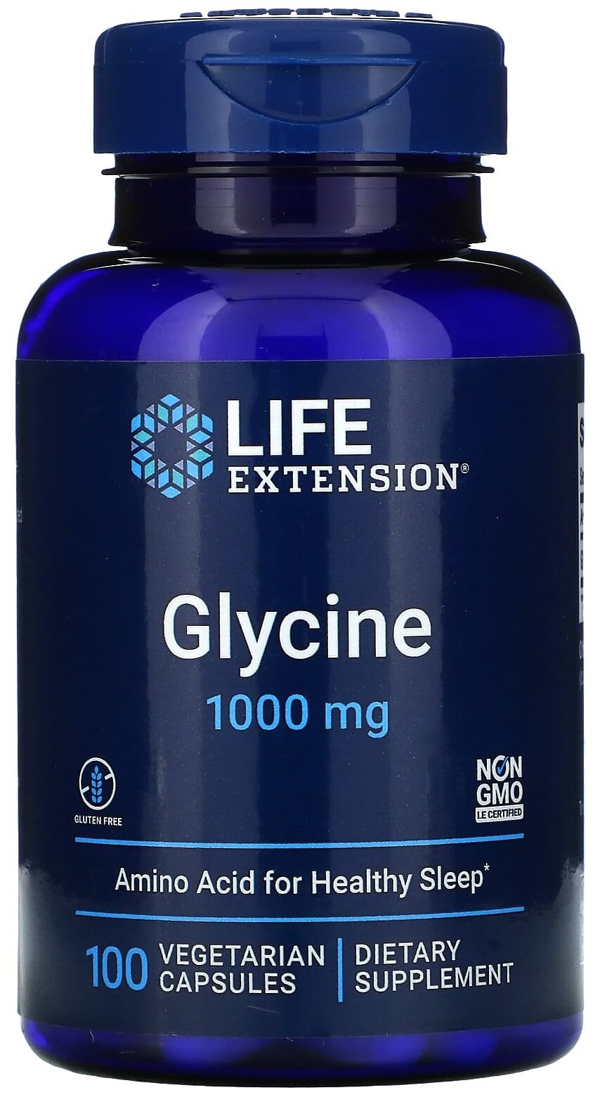 Glycine, 1000 мг, 100 шт.