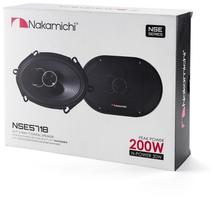 Колонки автомобильные NAKAMICHI NSE-5718, 13x18 см (5x7 дюйм.), комплект 2 шт. [nak-nse-5718] - фото №8