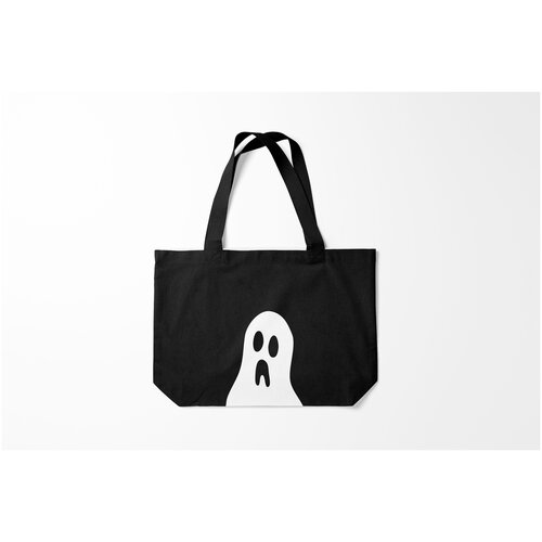 фото Сумка-шоппер / 46х35 см / популярные иллюстрации / монстры привидения и дьяволы привидение burnettie