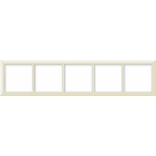 Рамка пятипостовая горизонтальная вертикальная бежевая CGSS Практика PL-P105-BGG