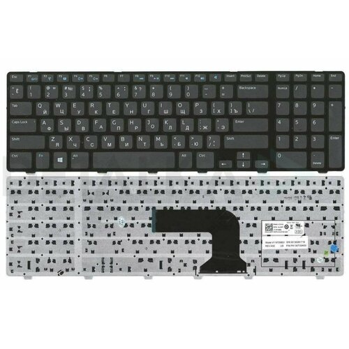 Клавиатура для Dell Inspiron 3721, 3737, 5721 p/n: PK130T31A00 клавиатура keyboard zeepdeep для ноутбука dell inspiron 3721 5721 черная с рамкой гор enter mp 10j73us 698