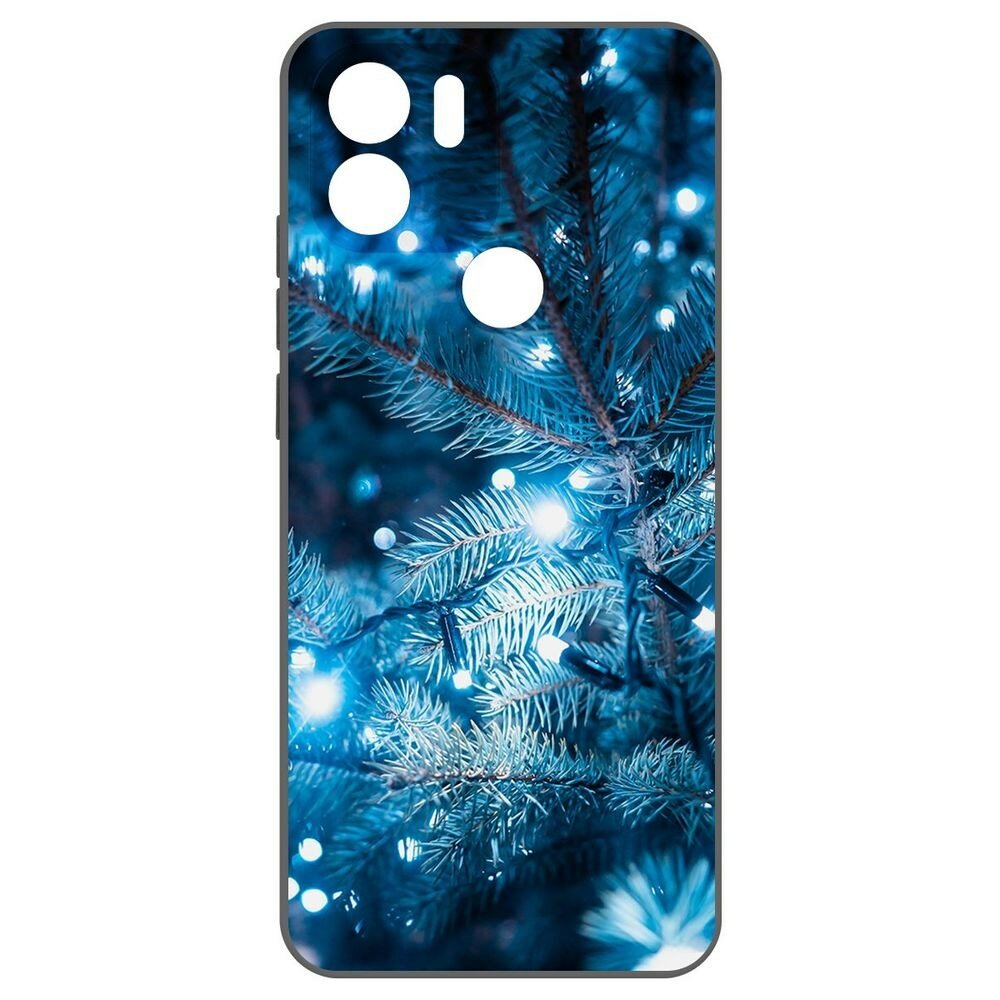 Чехол-накладка Krutoff Soft Case Гирлянда для Xiaomi Redmi A2+ черный