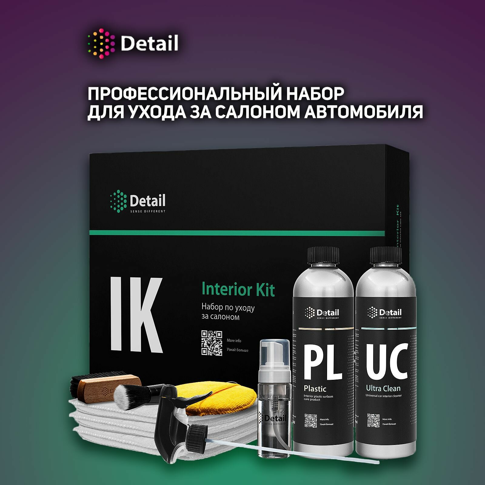 Набор по уходу за салоном Detail IK "Interior Kit"