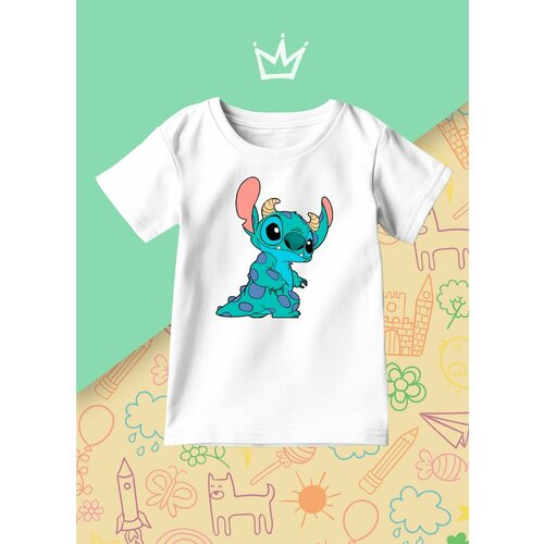 фото Футболка каждому своё, размер 122, белый