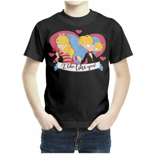 фото Футболка каждому своё, размер 128, черный