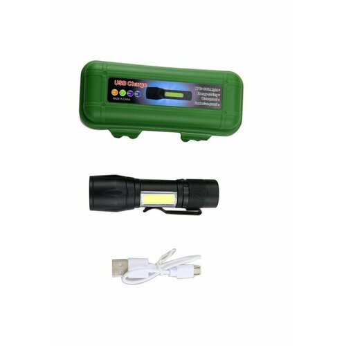 Мощный ручной светодиодный фонарь с фокусировкой, компактный и сверхъяркий с USB-зарядкой, влагозащитой и индикацией заряда фонарь ручной светодиодный с фокусировкой компактный и сверхъяркий с зарядкой от microusb