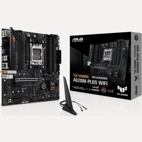 Изображение товара Материнская плата Asus TUF Gaming A620M-PLUS WIFI (AM5, mATX)