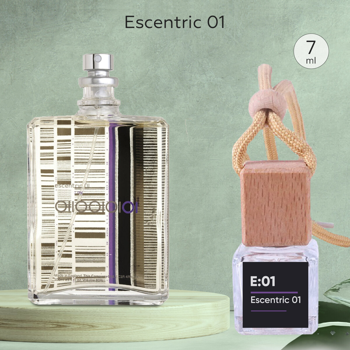 Gratus Parfum Escentric 01 Автопарфюм 7 мл / Ароматизатор для автомобиля и дома