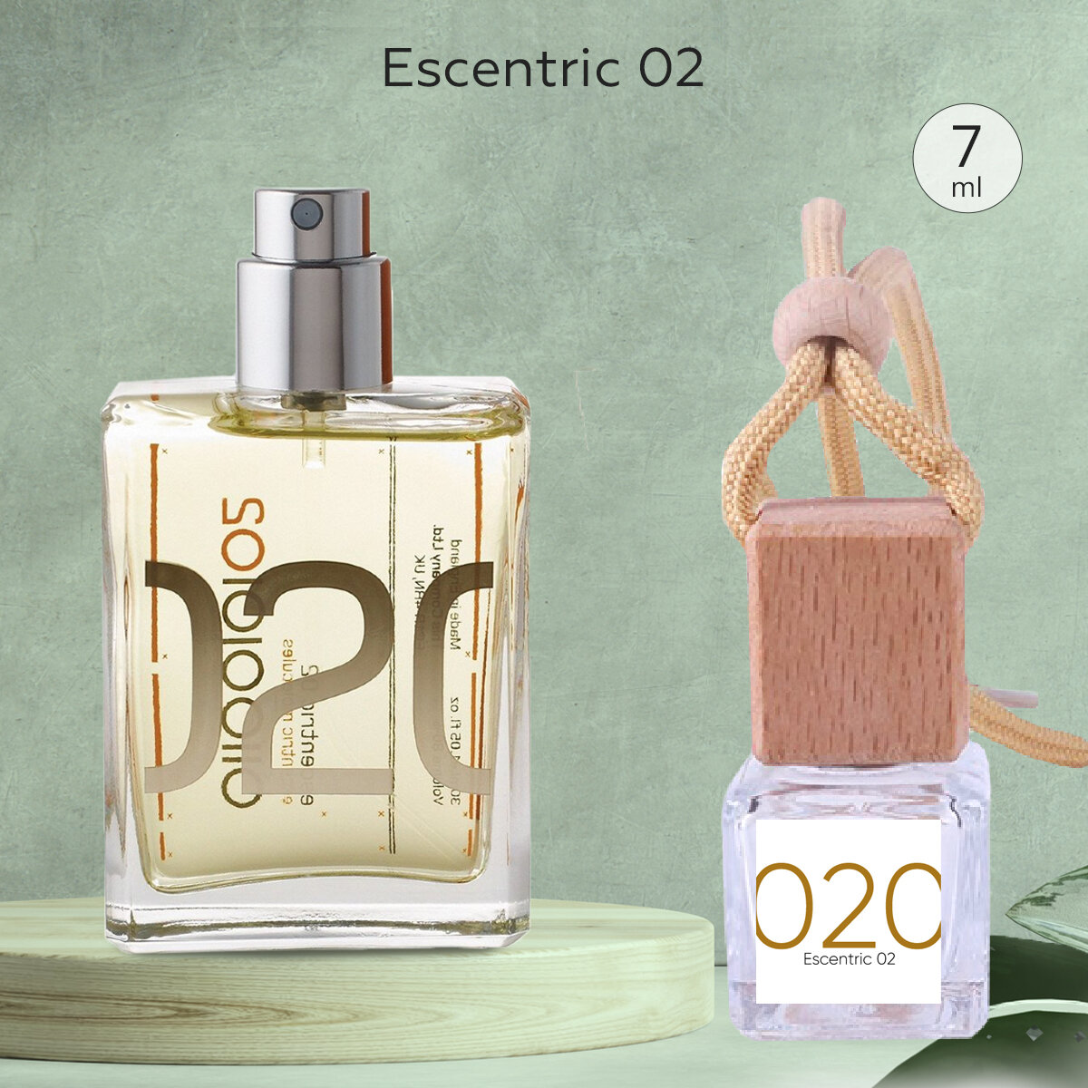 Gratus Parfum Escentric 02 Автопарфюм 7 мл / Ароматизатор для автомобиля и дома