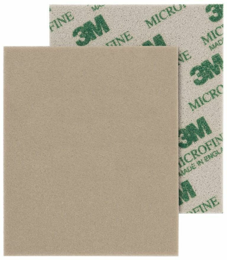 Абразивная шлифовальная губка 3M™ Microfine арт. 02600 с микротонким зерном P800-1200 115x140 мм для удаление пыли с базы матирования зоны перехода