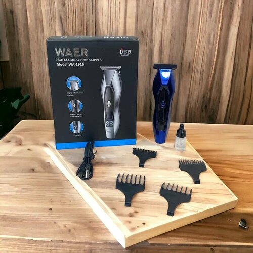Высококачественная Беспроводная машинка для стрижки волос WA 1916Плавное изменение длины срезаНержавеющая сталь 199900₽